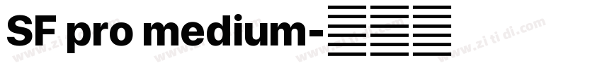 SF pro medium字体转换